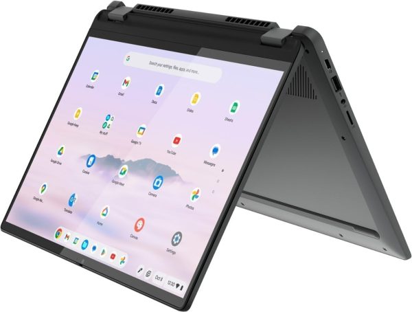 ⁦Lenovo Flex 5i Chromebook Plus 14" Touchscreen Laptop - Intel Core i3 1315U - 1920 x 1200 - Chrome OS - 8GB RAM - 256GB SSD - WiFi 6E & Bluetooth 5.3 - Backlit Keyboard - Webcam - Gray⁩ - الصورة ⁦4⁩