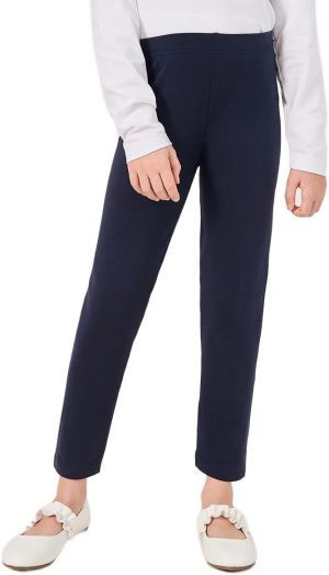 Styli Girls Solid Elastic Waistband Leggings