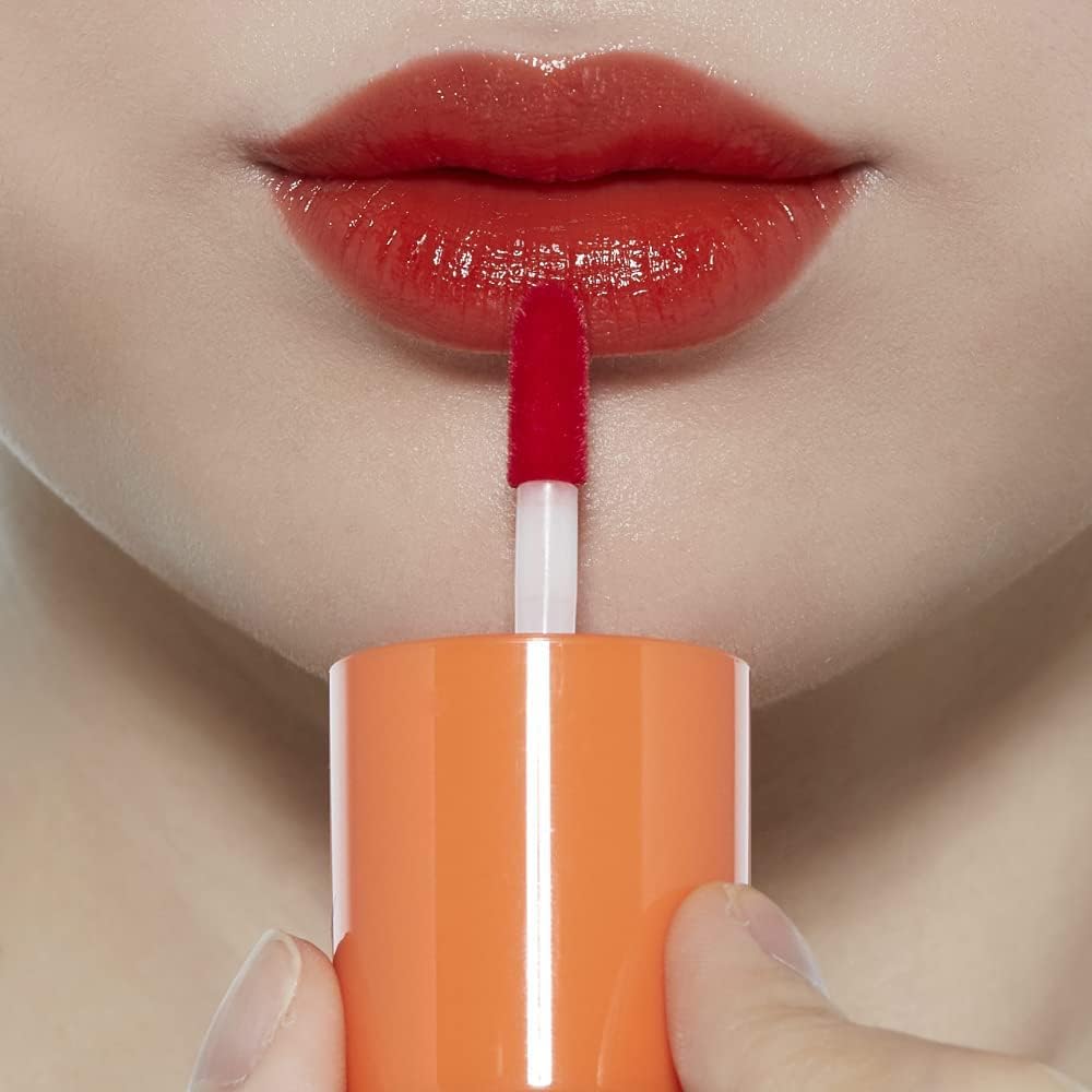 Etude House Dear Darling Water Lip Tint, 03 Orange 4 Etude House Dear Darling Water Lip Tint, 03 Orange - الصورة 4