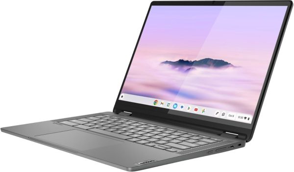 ⁦Lenovo Flex 5i Chromebook Plus 14" Touchscreen Laptop - Intel Core i3 1315U - 1920 x 1200 - Chrome OS - 8GB RAM - 256GB SSD - WiFi 6E & Bluetooth 5.3 - Backlit Keyboard - Webcam - Gray⁩ - الصورة ⁦7⁩