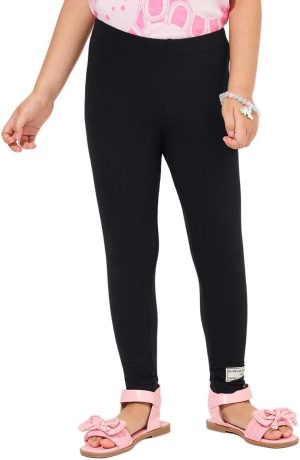 Styli Girls Patch Detail Elastic Waistband Leggings