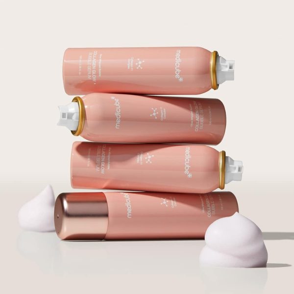 ⁦Medicube Collagen Glow Bubble Serum - Fast-absorbing bubble-type serum that gives you 24h Glow & Lifted Look - Korean skincare (3.38fl.oz.)⁩ - الصورة ⁦6⁩