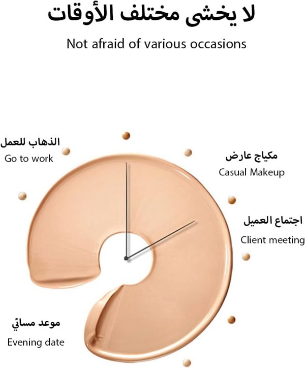 ⁦L&Wen Full Coverage Concealer, Brightening Under Eye Concealer with Vitamin E, Lightweight Long Lasting Highlighter for Women 12g Natural White⁩ - الصورة ⁦5⁩