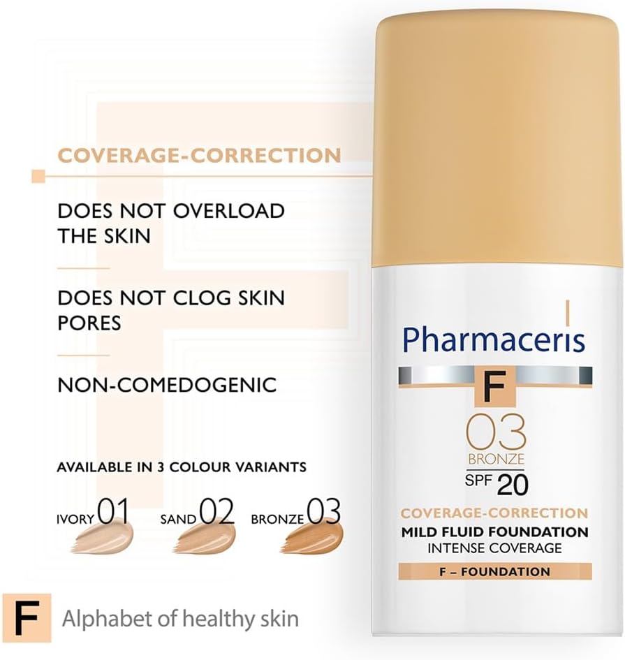 Pharmaceris PH INTENSE COVERAGE MILD FLUID FNDTN 30 ML-F BRONZE 03:53219 6 Pharmaceris PH INTENSE COVERAGE MILD FLUID FNDTN 30 ML-F BRONZE 03:53219 - الصورة 6