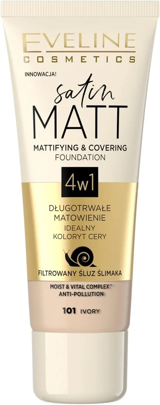 Eveline Cosmetics Matte Face Liquid Satin Matt No. 101 30 ml
