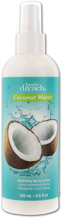 Body Drench Coconut Water Hydrating Spray Lotion for All Skin Types, 8.5 fl oz
