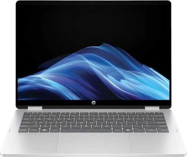⁦HP OmniBook 5 Flip 2-in-1 Business Laptop, 2025, 14" 1920x1200 Touch, Intel-10 Core 5 120U, 8GB LPDDR5, 512GB SSD, Win11 Home, Backlit KB, Wi-Fi 6E, BT 5.3, 5MP + IR Camera, Glacier Silver⁩ - الصورة ⁦2⁩