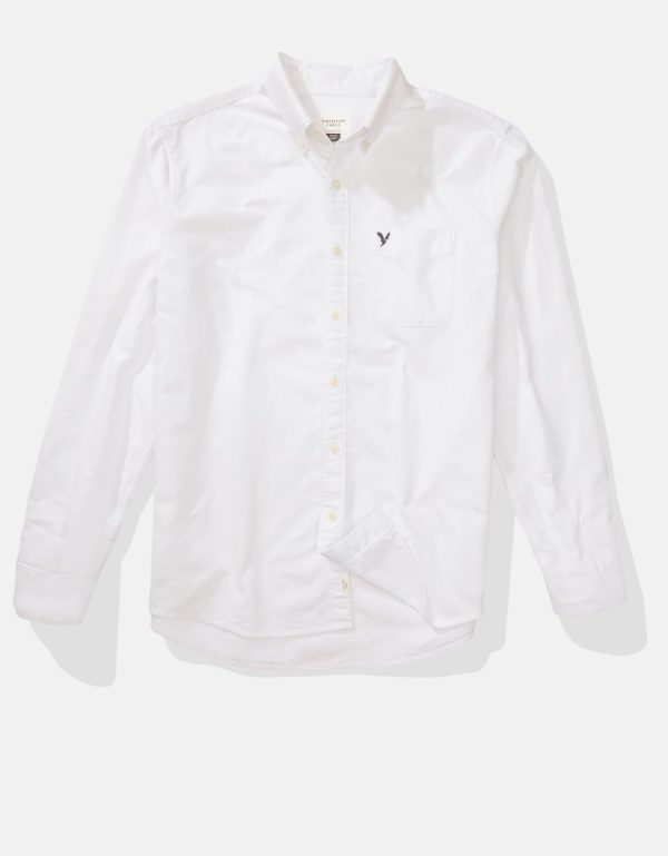 ⁦American Eagle Men Everyday Oxford Button-Up Shirt⁩ - الصورة ⁦4⁩