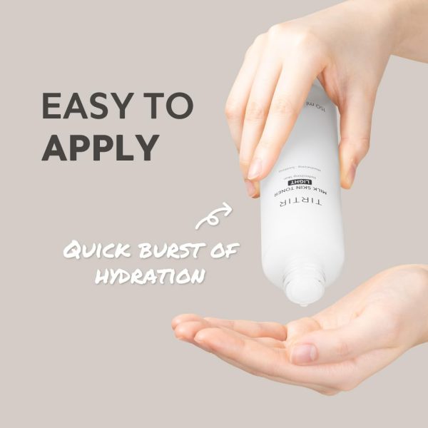 ⁦TIRTIR Milk Skin Toner Light |4% Niacinamide Instant Moisturisation, Pore Firming, Acne Prone Vegan Tonic for Sensitive and Oily Skin Acne Friendly, Pantenol, Allantoin, Vitamin B, 50 ml⁩ - الصورة ⁦5⁩