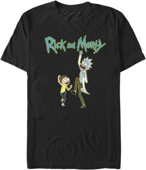 Warner Bros mens Rick and Morty Fist Pump T-Shirt