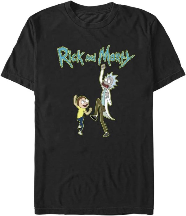 Warner Bros mens Rick and Morty Fist Pump T-Shirt