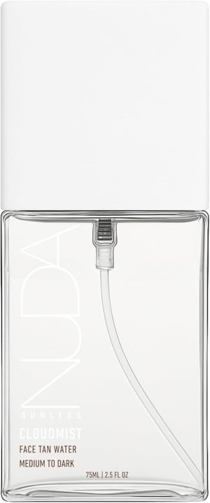 Nuda Canada Face Tan Water | Lightweight and Clear Self Tan Face Mist | Cruelty Free Face Tanner Water with Natural Ingredients | Buildable Spray Tan Solution (75 mL)