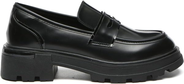 ⁦Bernal Chunky Loafers for Women Platform Fashion Comfortable Slip-On Business Shoes with Buckle⁩ - الصورة ⁦2⁩