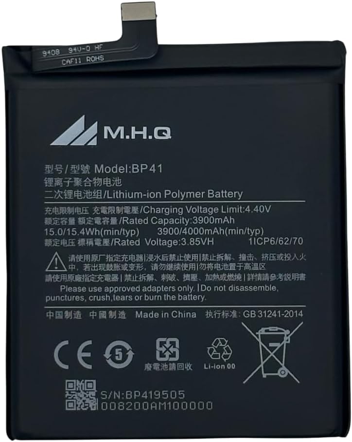 M.H.Q Battery Compatible With Bp41 Mi 9T (M1903F10G) Battery 1 M.H.Q Battery Compatible With Bp41 Mi 9T (M1903F10G) Battery
