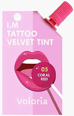 voloria I'm Tattoo Velvet Tint, 05 - Coral Red