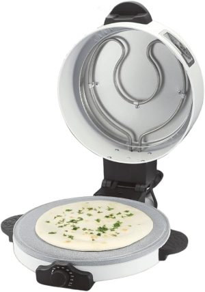 Green Lion Classic Bread Maker, Roti/Tortilla/Arabic Bread Maker, 2100W Power, 30cm Flat Plate, Temperature 100-240°C, Quick Heating Element, Dishwasher Safe,Good for المناقيش/روتي/المناقيش/اللواش