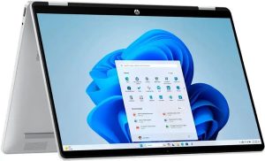 HP OmniBook 5 Flip 2-in-1 Business Laptop, 2025, 14" 1920x1200 Touch, Intel-10 Core 5 120U, 8GB LPDDR5, 512GB SSD, Win11 Home, Backlit KB, Wi-Fi 6E, BT 5.3, 5MP + IR Camera, Glacier Silver