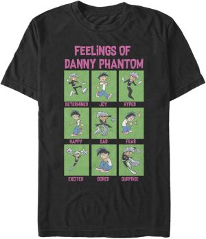Nickelodeon mens Danny Phantom Emotions T-Shirt