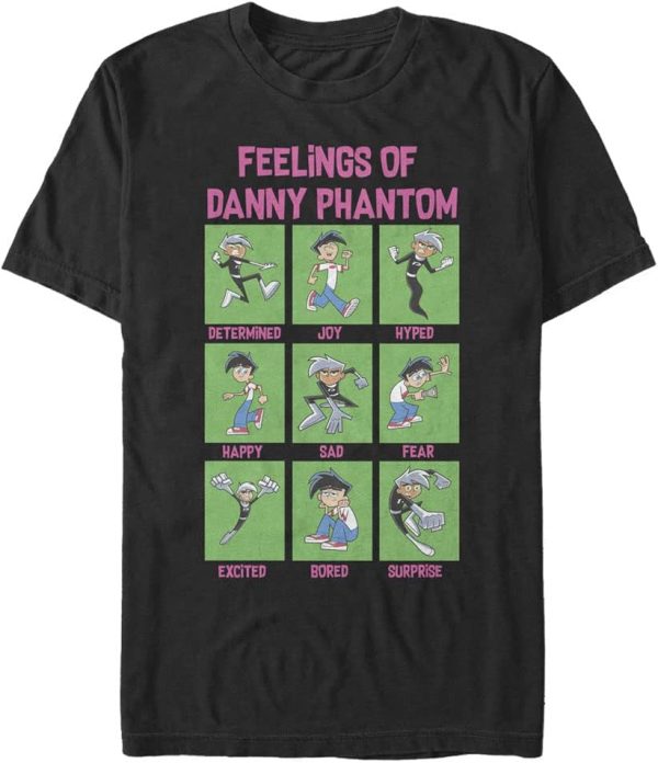 Nickelodeon mens Danny Phantom Emotions T-Shirt
