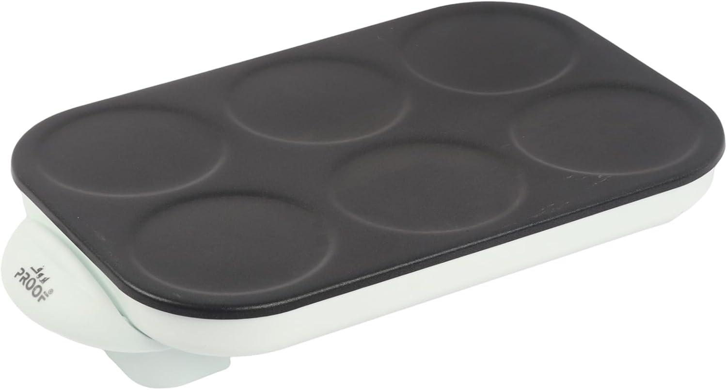 Proff Electric Pancake Maker - Non-Stick Surface 1500W Non-Stick Surface Suitable for Home Use (Medium 6pcs) 1 Proff Electric Pancake Maker - Non-Stick Surface 1500W Non-Stick Surface Suitable for Home Use (Medium 6pcs)
