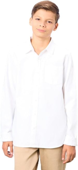 REDTAG Senior Boys White Oxford Shirt