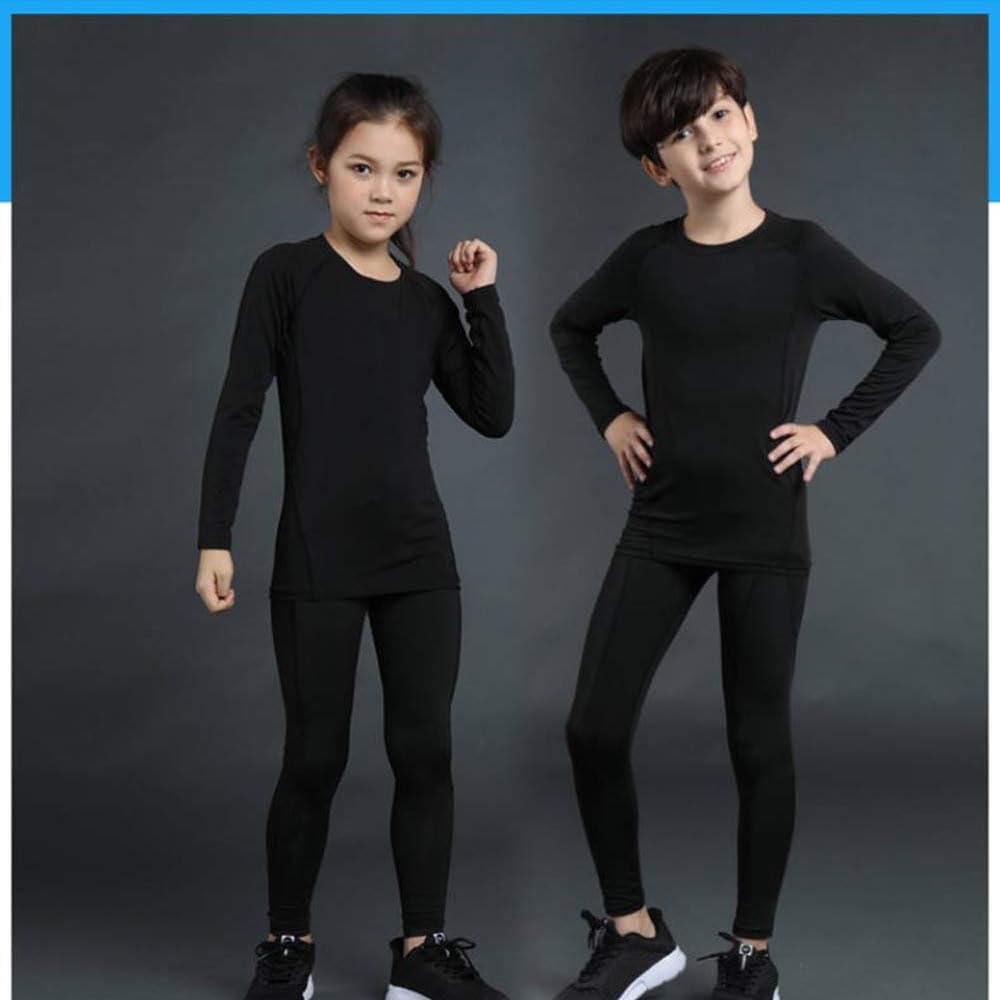 Goodern Kids Compression Sets, Boys and Girls Tracksuit Quick Dry Shirts and Leggings Set, Football Undershirt, Thermal Underwear Suits, Children's Fitness Suits 9 Goodern Kids Compression Sets, Boys and Girls Tracksuit Quick Dry Shirts and Leggings Set, Football Undershirt, Thermal Underwear Suits, Children's Fitness Suits - الصورة 9