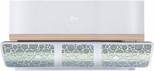 X spring Air Conditioner Deflector, 120 Cm Adjustable Air Conditioning Vent Deflector with Filter Screen, Wall Mounted Air Deflector, Ac Vent Deflector for Home and Office Anti Straight Wind Blowing