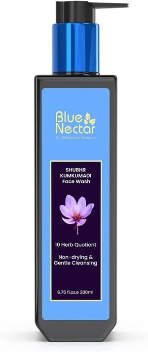 Blue Nectar Kumkumadi Radiance Face Wash with Saffron for Women & Men | Sulphate free Gentle Face Cleanser (200 ml)