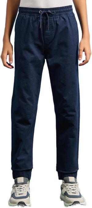 بنطلون رياضي سادة سهل الارتداء للاولاد من ريد تاغ، لون كحلي