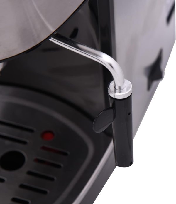 ⁦ALSAIF 1.2L 1470W Electric Coffee Maker Espresso, Cappuccino, and Latte 2 Cups in Same Time, Black E03430 2 Years warranty⁩ - الصورة ⁦4⁩