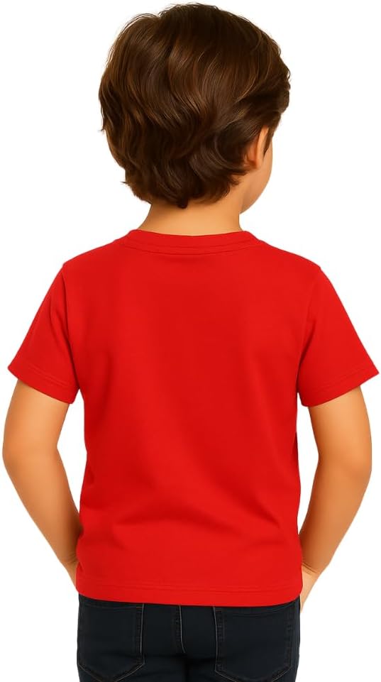 تيشيرت بقبة دائرية من القطن الخالص بكثافة 170 جرام لكل متر مربع للأولاد موني سيفرز، ألوان بيسيك 5 تيشيرت بقبة دائرية من القطن الخالص بكثافة 170 جرام لكل متر مربع للأولاد موني سيفرز، ألوان بيسيك - الصورة 5