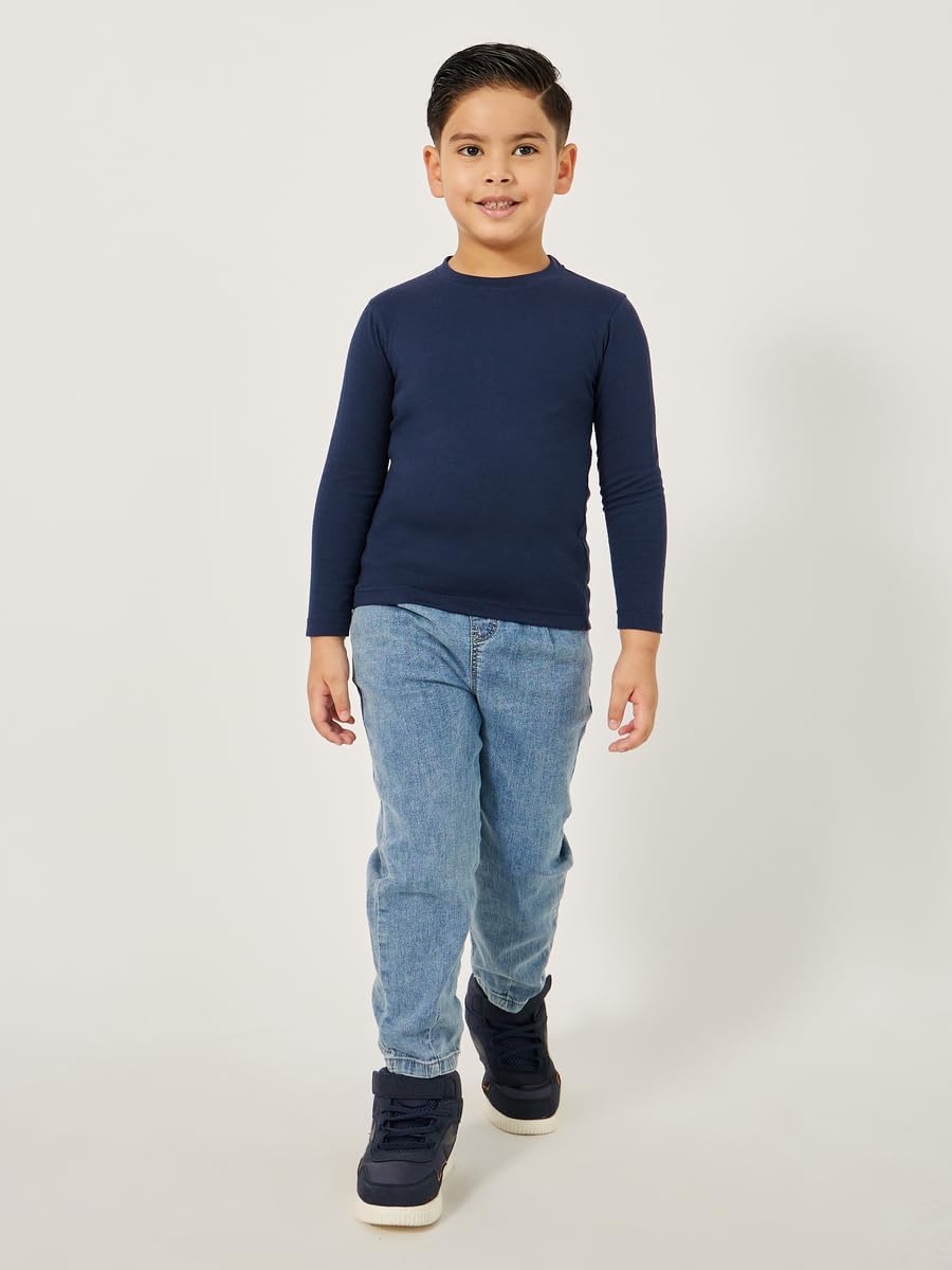 تيشرت سادة برقبة دائرية للاولاد من ستايلي 3 تيشرت سادة برقبة دائرية للاولاد من ستايلي - الصورة 3