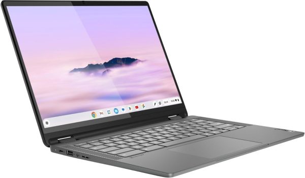 ⁦Lenovo Flex 5i Chromebook Plus 14" Touchscreen Laptop - Intel Core i3 1315U - 1920 x 1200 - Chrome OS - 8GB RAM - 256GB SSD - WiFi 6E & Bluetooth 5.3 - Backlit Keyboard - Webcam - Gray⁩ - الصورة ⁦6⁩