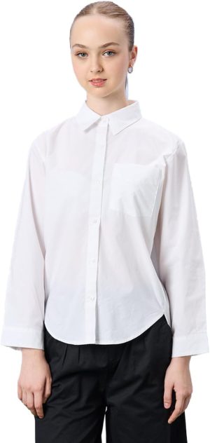 REDTAG Senior Girls White Shirt