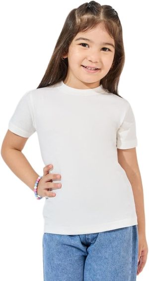Styli Girls Basic Fitted Round Neck T-Shirt