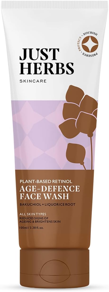 Just Herbs Plant-based Retinol Face Wash For Fine Lines,Wrinkles & Dark Spots All Skin Types Men & Women - 100ml 1 Just Herbs Plant-based Retinol Face Wash For Fine Lines,Wrinkles & Dark Spots All Skin Types Men & Women - 100ml