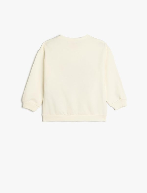 ⁦KOTON Girls 5SMG10081AK010 Long Sleeve Sweat⁩ - الصورة ⁦3⁩