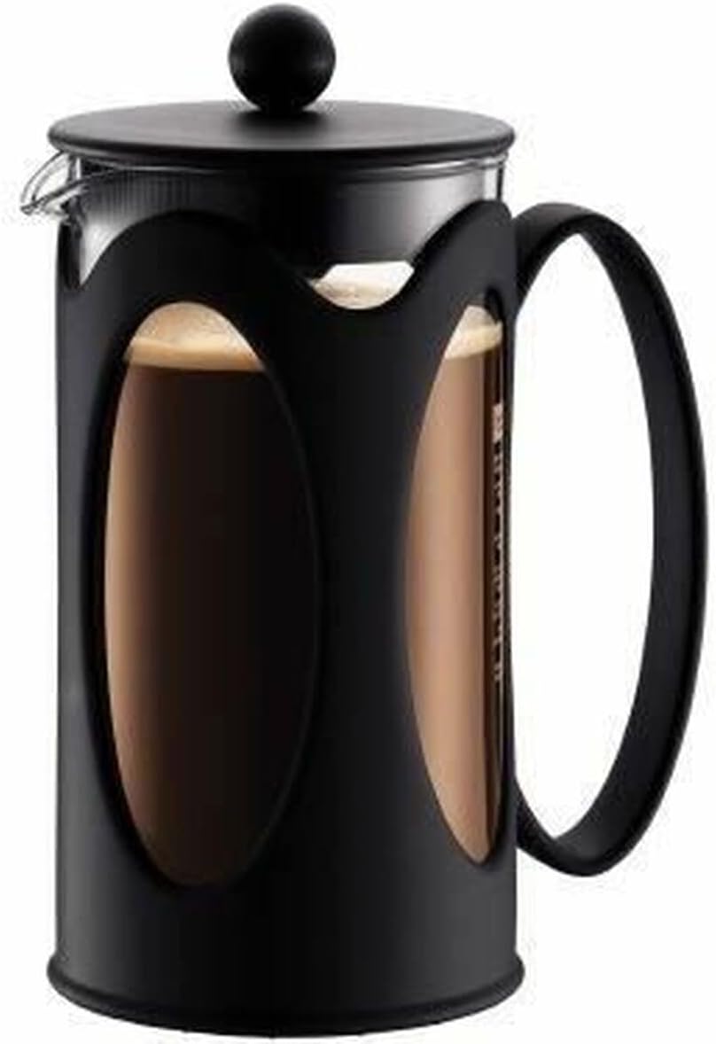 Bodum Kenya Plastic French Press Coffee Maker, Black, 1 Litre, Bd-10685-01 1 Bodum Kenya Plastic French Press Coffee Maker, Black, 1 Litre, Bd-10685-01