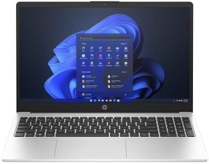 HP Laptop 250 G10, 15.6" inch FHD, Intel Core i5 1334U, 8GB DDR4 2DM 3200, 512GB SSD PCIe Value, Intel Integrated Graphics, (Without Windows) Free Dos, Silver Color, Model: B39T7AT