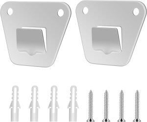 Styquenzer 2-Set Wall Mounting Fan Bracket, Heavy Duty Wall Mounting Fan Bracket Holders for Oscillation Fans Solid Steel Fan Wall Mount Bracket with Fastening Screws for Wall Fan Mounting Bracket