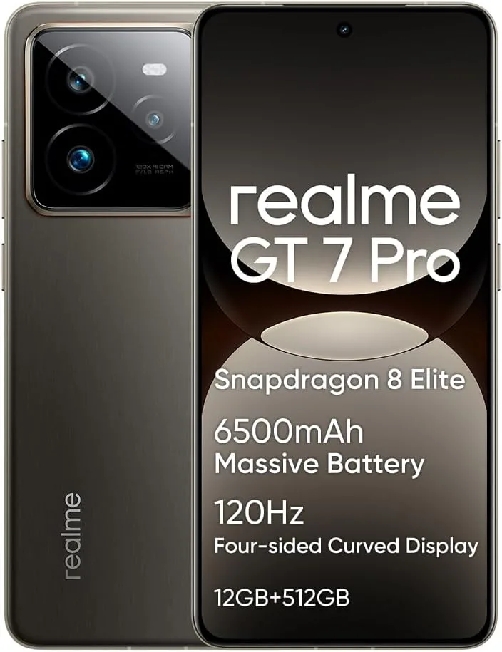 Realme GT 7 Pro DUAL SIM 512GB ROM + 12GB RAM (GSM Only | No CDMA) Factory Unlocked 5G Smartphone (Galaxy Grey) - International Version