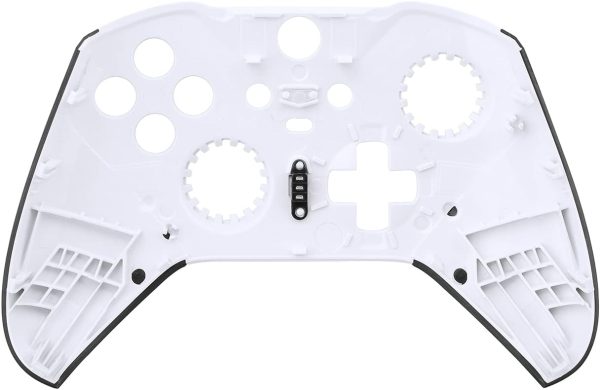 ⁦BSUZUN Front Back Housing Shell Faceplate Cover Replacement Repair Kit for Xbox One Elite Series 2 Controller（White）⁩ - الصورة ⁦2⁩