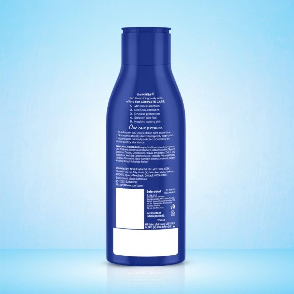 ⁦NIVEA Nourishing Lotion, Body Milk, 2X Almond Oil, 120ml⁩ - الصورة ⁦5⁩