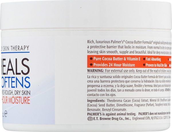 ⁦Palmer's Cocoa Butter Formula Daily Skin Therapy Solid Lotion with Vitamin E, Body Moisturizer for Extremely Dry Skin, Softens and Soothes, 7.25 Ounces (Pack of 3)⁩ - الصورة ⁦14⁩