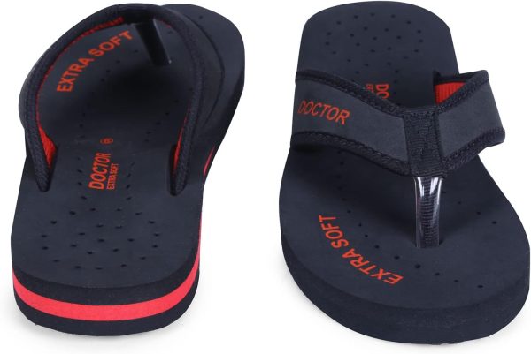 ⁦DOCTOR EXTRA SOFT Doctor Slippers for Women Orthopedic Diabetic Pregnancy Non Slip Lightweight Comfortable Flat Casual Stylish Dr Chappals and House Flip flops For Ladies and Girl?s D-22⁩ - الصورة ⁦5⁩