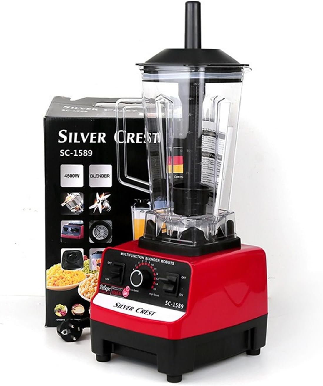 MOTIM Professional Blender, Smoothie Blender, Fruit Juicer, Home and Commercial Blender, Blender for kitchen 2000ml for Crushing Ice, Frozen Dessert, Fruit 4 MOTIM Professional Blender, Smoothie Blender, Fruit Juicer, Home and Commercial Blender, Blender for kitchen 2000ml for Crushing Ice, Frozen Dessert, Fruit - الصورة 4