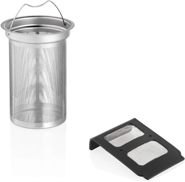 ⁦Arzum Electric Kettle 1.7 Liter Eco Turkish Tea Maker Stainless Steel 2200 Watts Silver Color Model - AR3072-1 Years Full Warranty.⁩ - الصورة ⁦6⁩