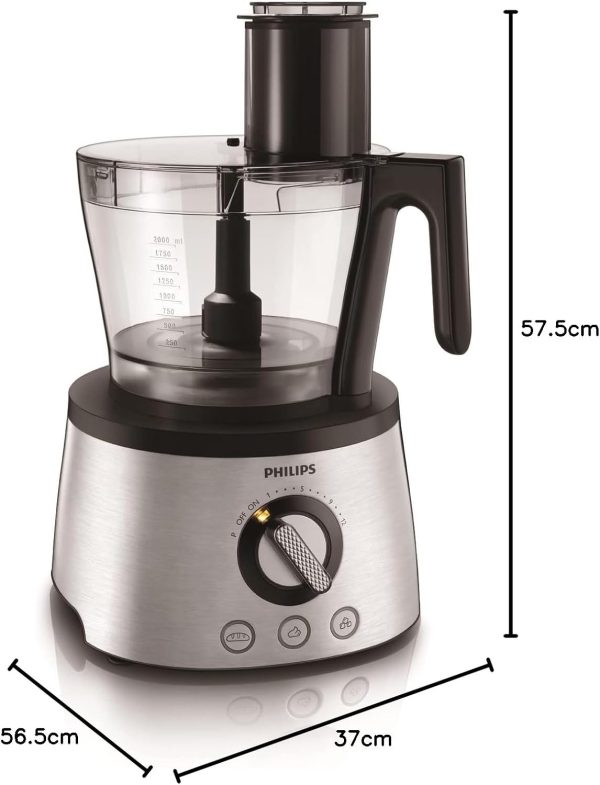 ⁦Philips Food Processor 1300 Watts Gray, HR7778⁩ - الصورة ⁦7⁩