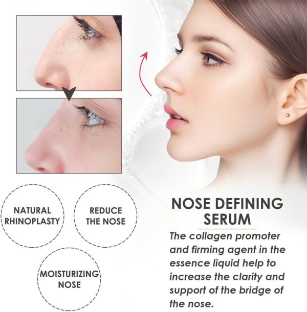 ⁦Azonee Nose Defining Serum, Sci-Effect Nose Lift Shaping Oil, Nasal Bone Remodeling Serum, Contouring Nose Lift Up Shaping Essence Oil (1 Pcs)⁩ - الصورة ⁦2⁩