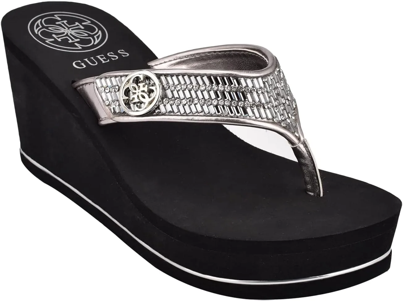 GUESS women's Sarraly Wedge Sandal